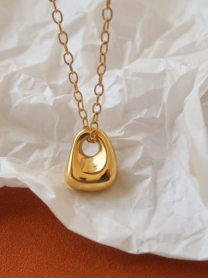 Rosélia 18K Gold Non-Tarnish Charm Necklace: Yellow Gold