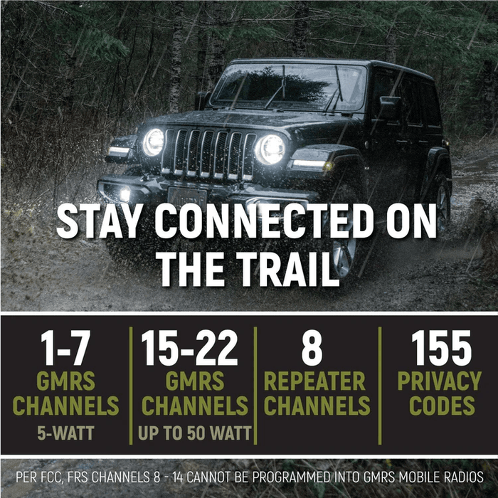 rugged radios rugged gmr25 waterproof gmrs mobile radio