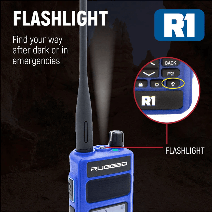 Rugged Radios R1 DMR Dual Band VHF/UHF Commercial Handheld Radio
