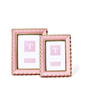 Scalloped Picture Frame, Pink