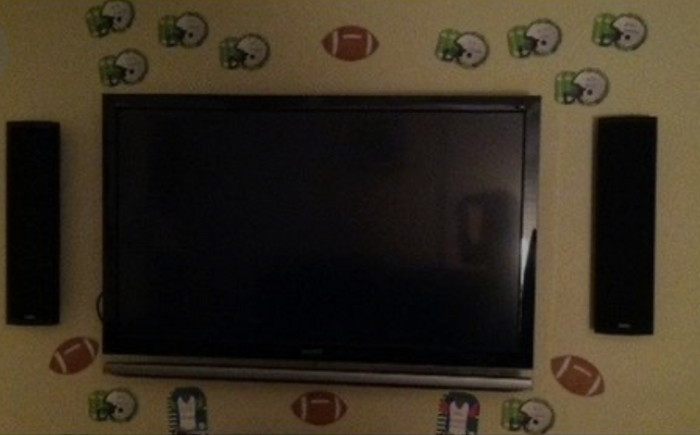 Large football notepad for kid crafts and school projects