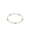 Signature Cross Small 2mm Gold Bracelet - Mint