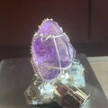 SILVER+AMETHYST RING