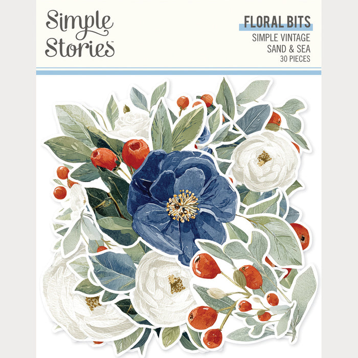 Simple Stories, Floral Bits & Pieces, Simple Vintage Sand & Sea