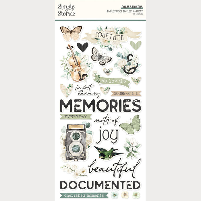 Simple Stories, Foam Stickers, Simple Vintage Timeless Harmony