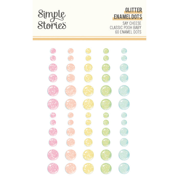 Simple Stories, Glitter Enamel Dots, Say Cheese Classic Pooh Baby