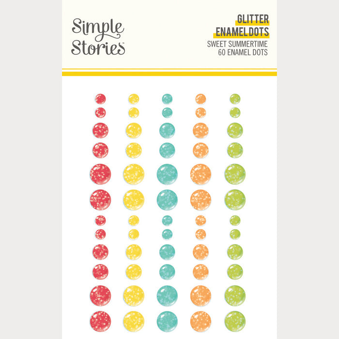 Simple Stories, Glitter Enamel Dots, Sweet Summertime