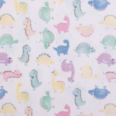Single Layer Flannel Blanket - Dino Babies Flannel