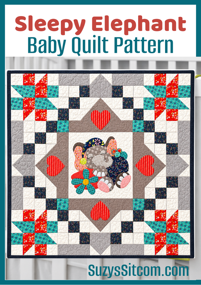 Sleepy Elephant Baby Quilt Pattern