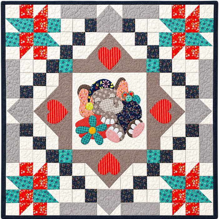 Sleepy Elephant Baby Quilt Pattern