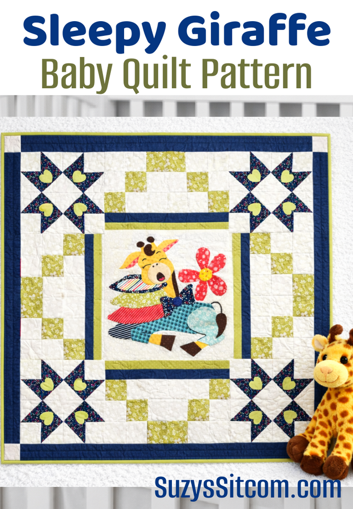 Sleepy Giraffe Baby Quilt Pattern