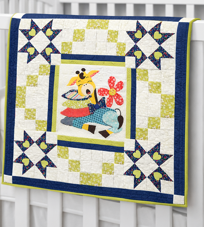 Sleepy Giraffe Baby Quilt Pattern
