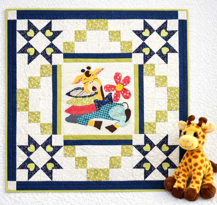 Sleepy Giraffe Baby Quilt Pattern