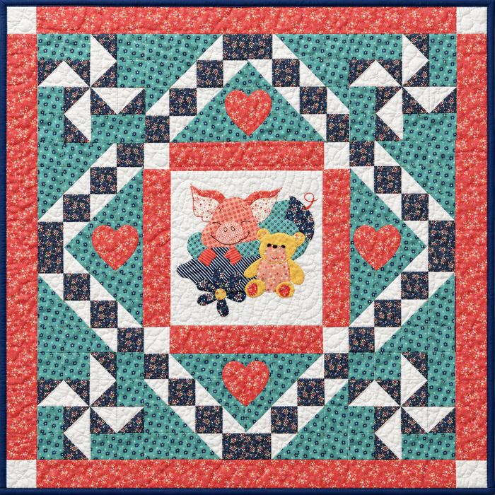 Sleepy Pig Baby Quilt Pattern