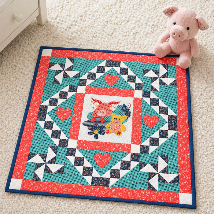 Sleepy Pig Baby Quilt Pattern
