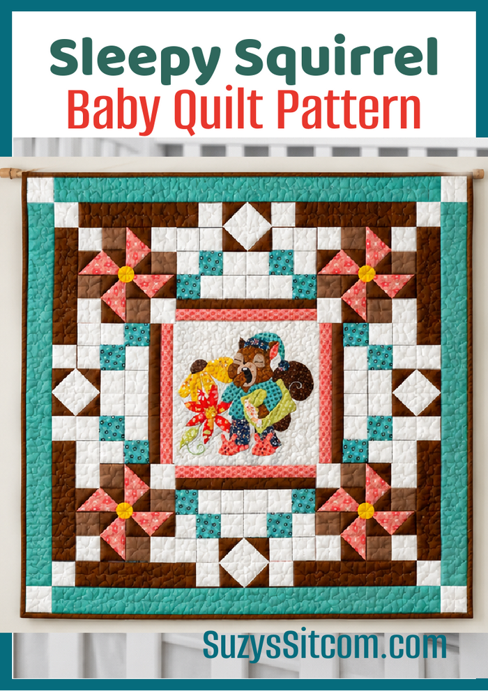 Sleepy Squirrel Baby Quilt Pattern