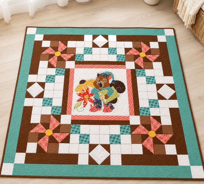 Sleepy Squirrel Baby Quilt Pattern