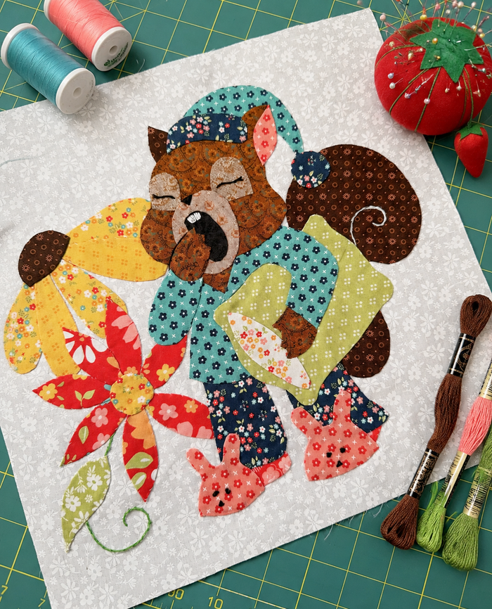 Sleepy Squirrel Baby Quilt Pattern