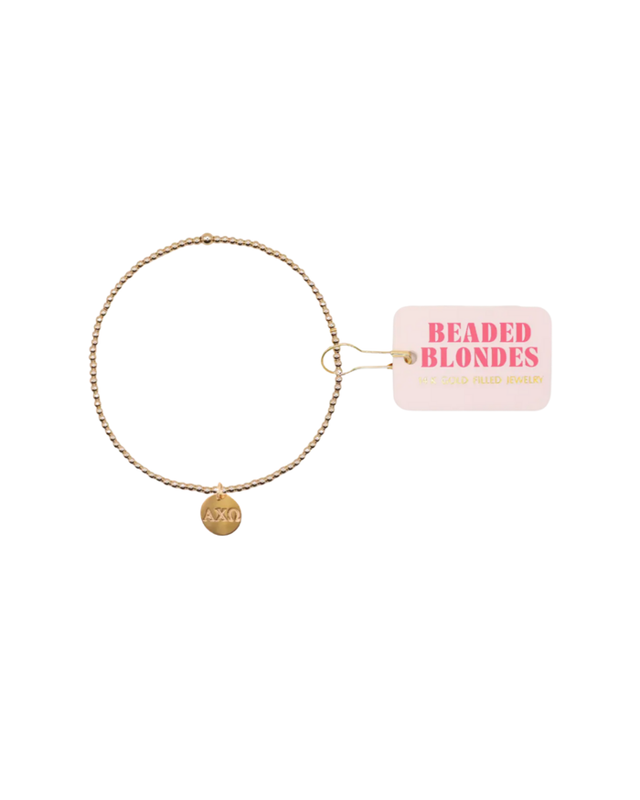 Sorority Beaded Charm Bracelet