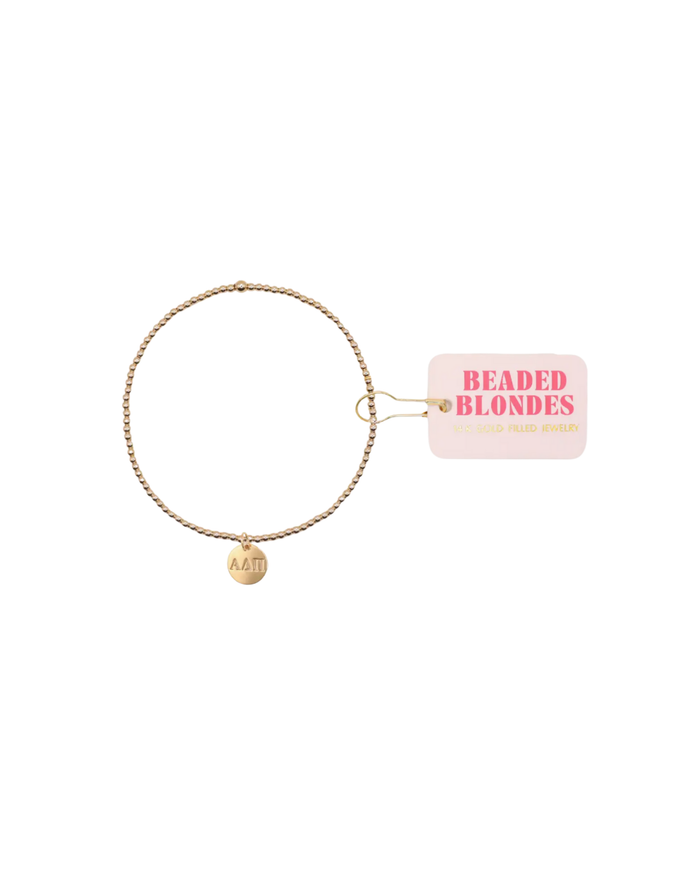 Sorority Beaded Charm Bracelet