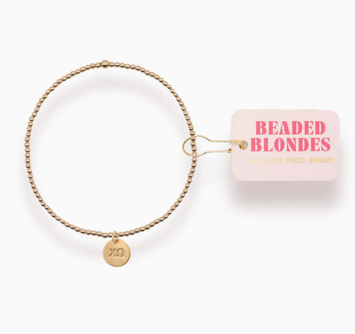 Sorority Beaded Charm Bracelet