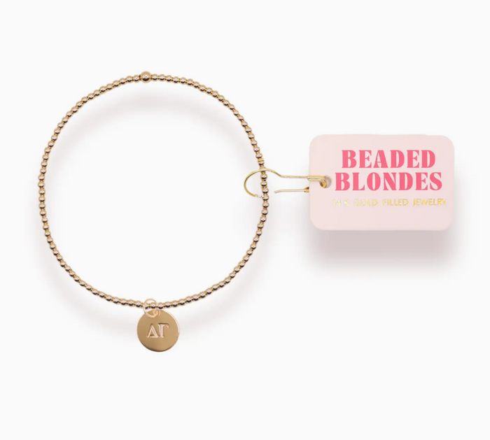 Sorority Beaded Charm Bracelet