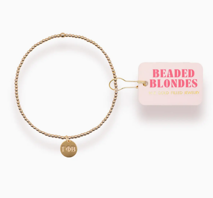 Sorority Beaded Charm Bracelet