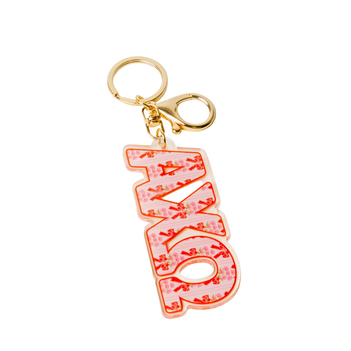 Sorority Oh So Fancy Letter Acrylic Keychain