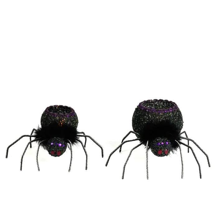 Spider Tea Lights Set of 2 by Katherines Collection