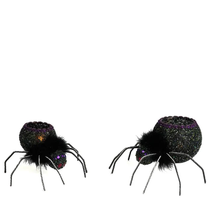 Spider Tea Lights Set of 2 by Katherines Collection
