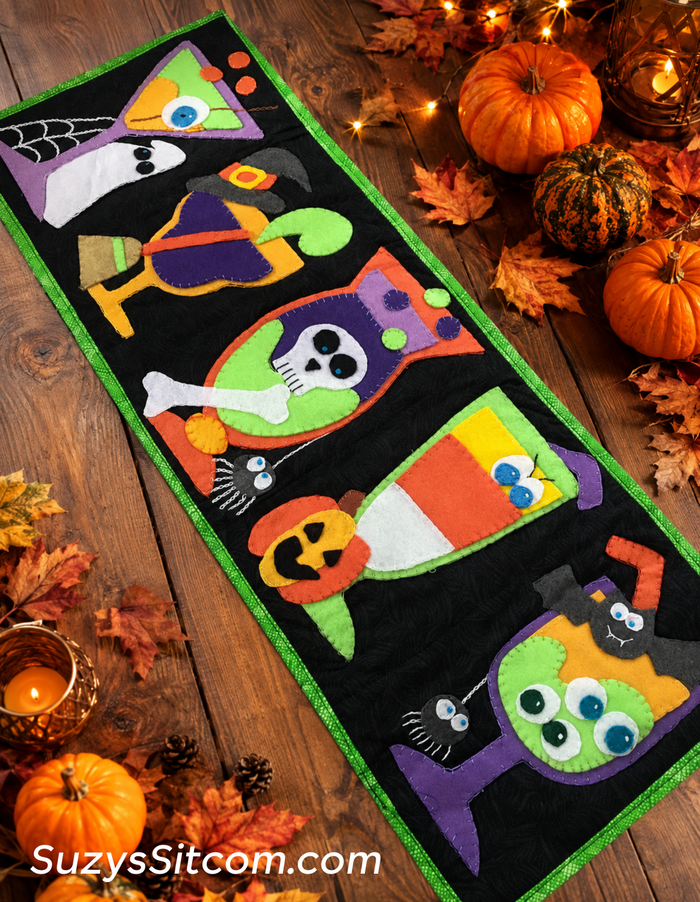 Spookie Spirits Table Runner Digital Pattern