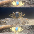 ✨STARSHIP SIA✨BRASS+LABRADORITE RING