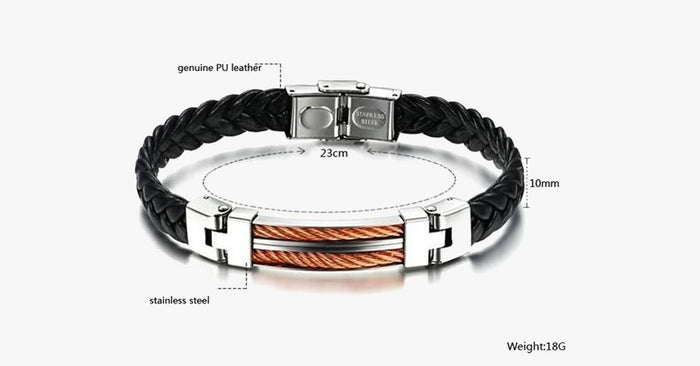 Strong Rope Stainless Steel Men's Bracelet