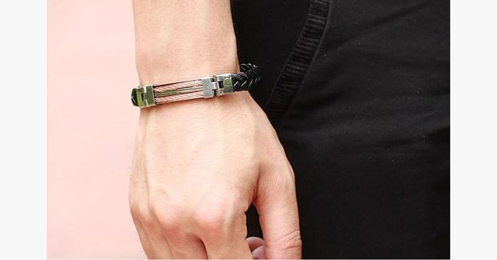 Strong Rope Stainless Steel Men's Bracelet