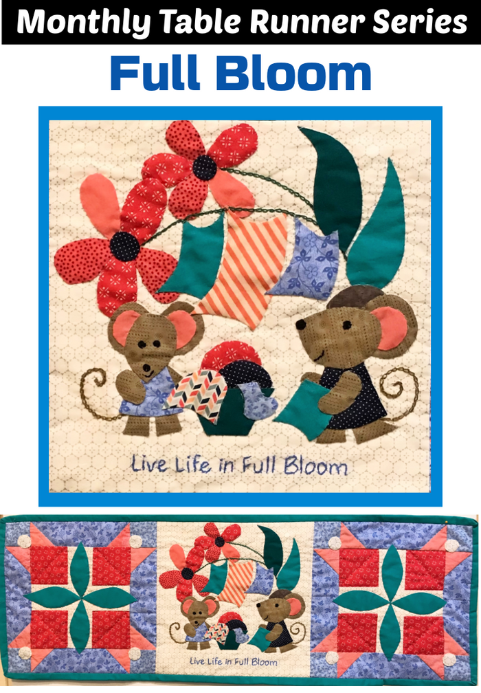 Suzy's Table Runner Series- Full Bloom