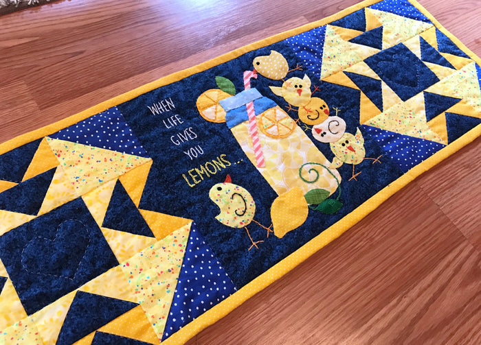 Suzy's Table Runner Series- Making Lemonade