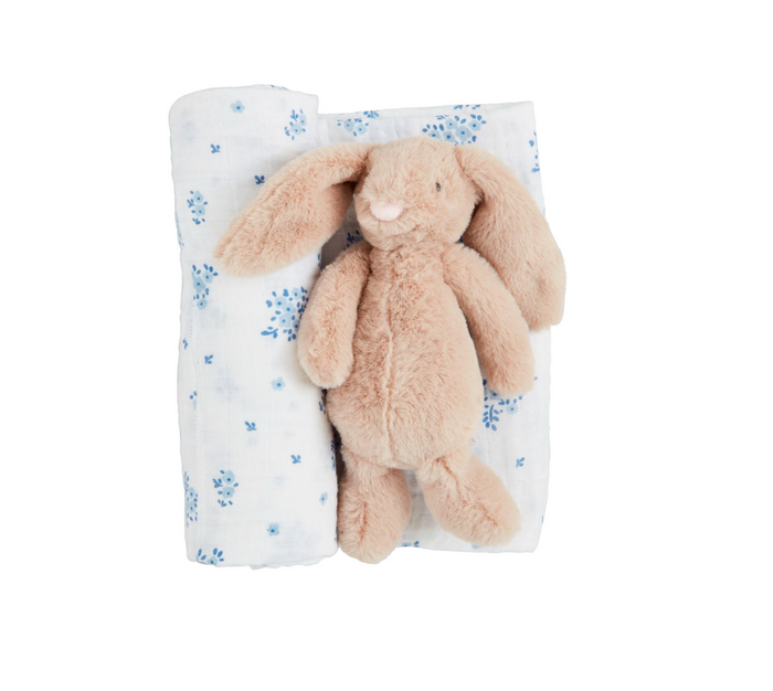 Swaddle & Rattle Set