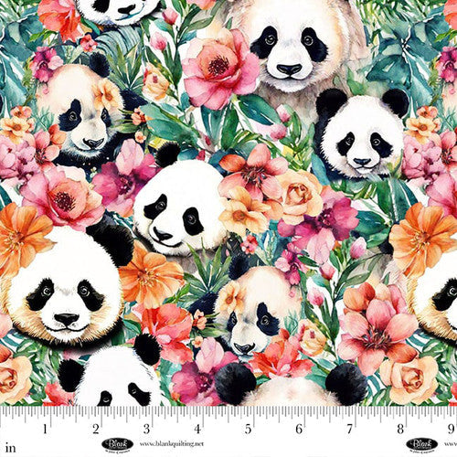 Table Runners & Placemats - Panda Paradise Digital Packed Pandas Cotton