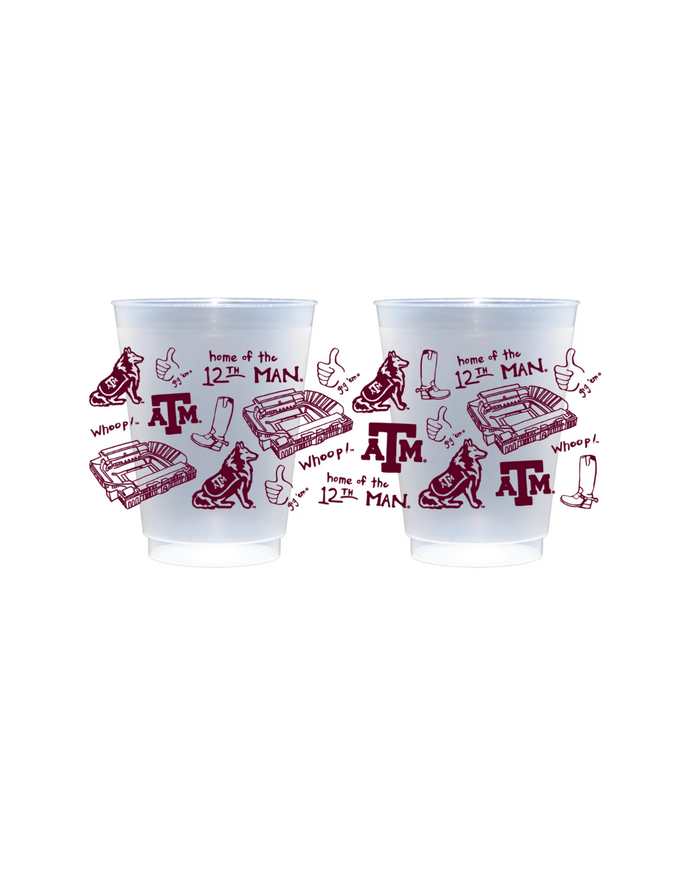 TAMU Shatterproof Cups (Set of 8)