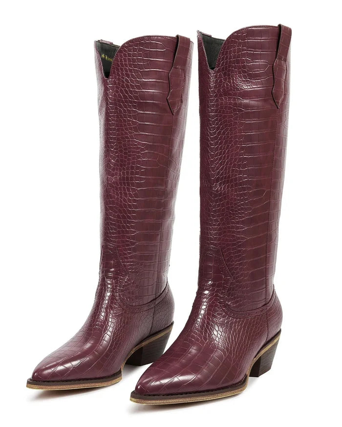 The LeAnn Boots, Dark Cherry