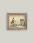 THE ROAD FROM VERSAILLES FRAMED ANTIQUE ART: 10X8