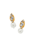 Trust Your Journey Pearl Drop Earrings