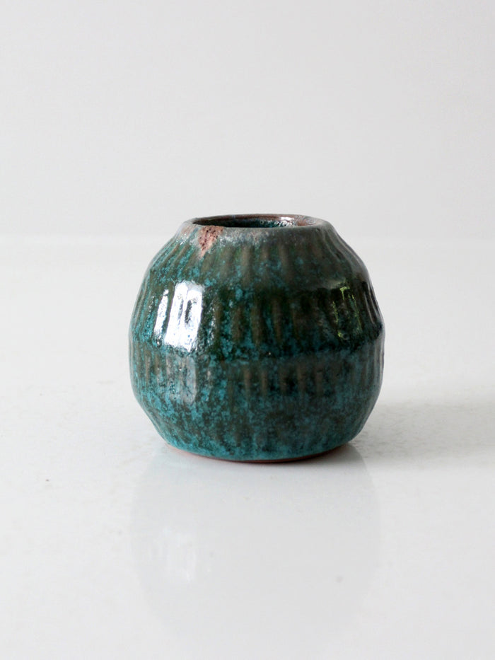 vintage handmade studio pottery vase
