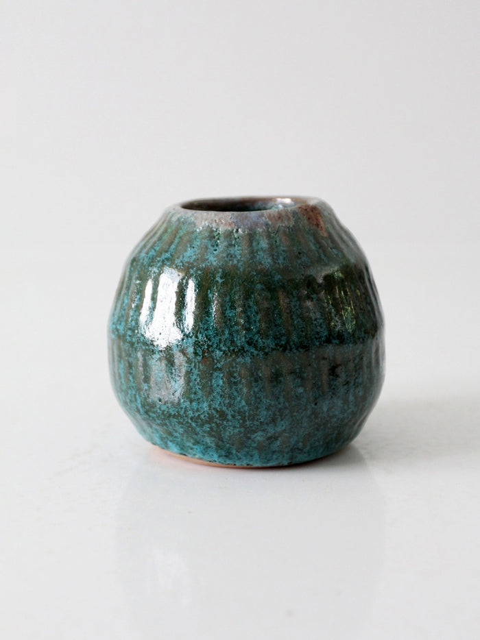 vintage handmade studio pottery vase