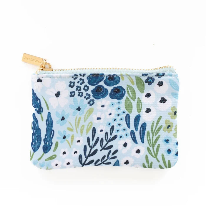 WATERFALL FLORAL COIN POUCH