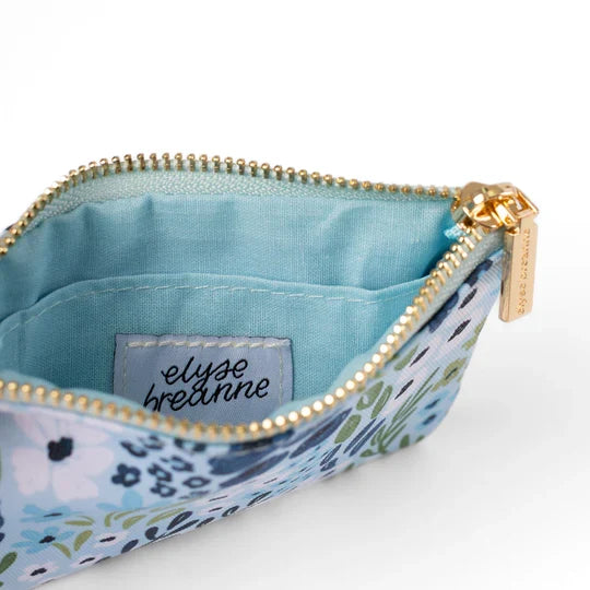 WATERFALL FLORAL COIN POUCH