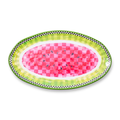 Watermelon Melamine oval platter by Mackenzie Childs