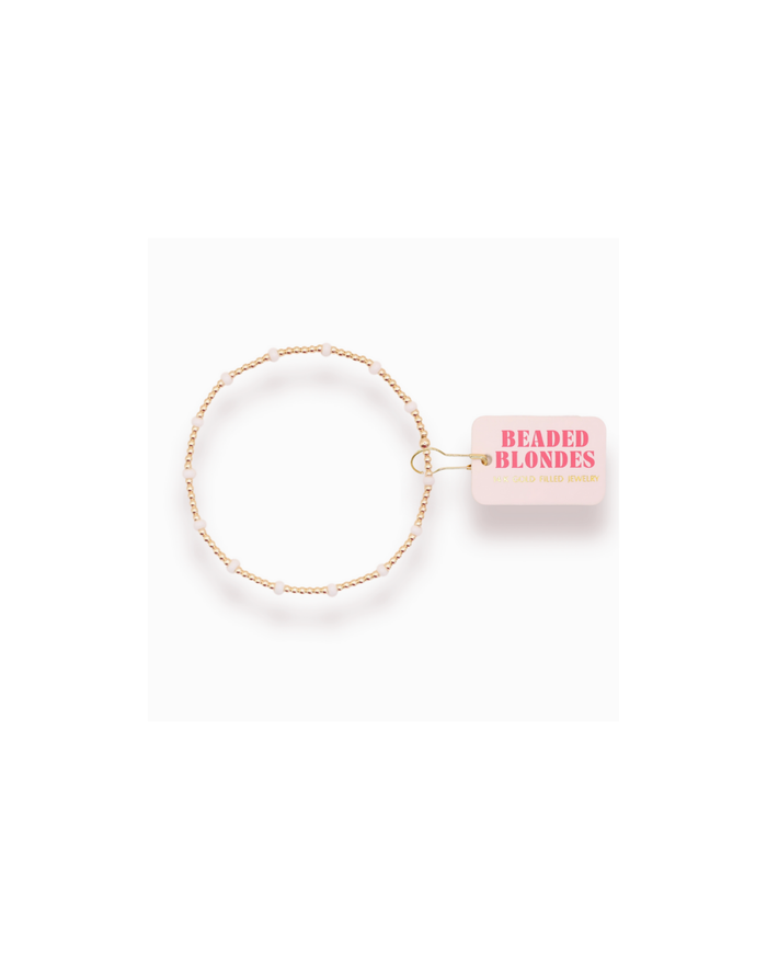 White Dainty Poppi Bracelet