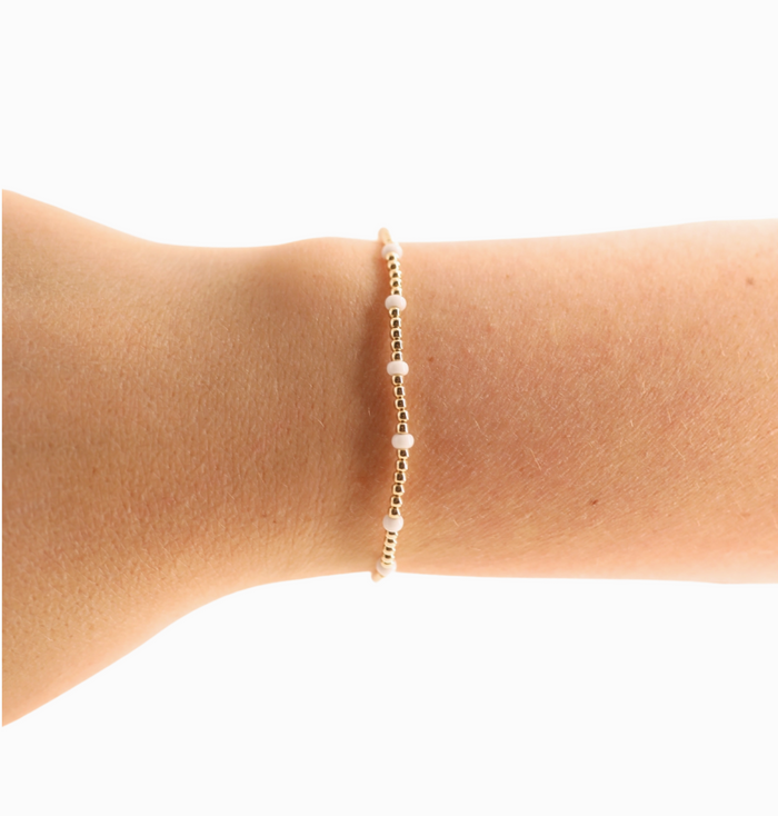 White Dainty Poppi Bracelet