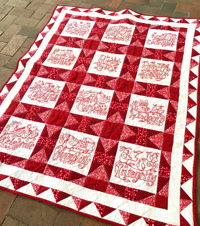 Words to Live By Digital Quilt Pattern